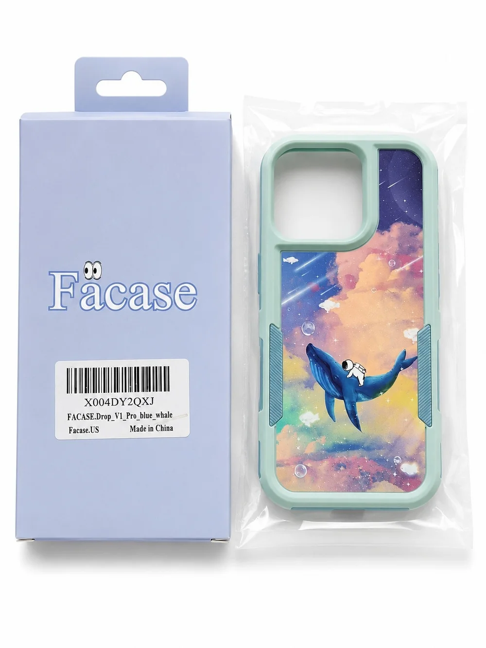Blue Whale Protective Phone Case - Blue 15 Pro Max